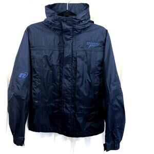 Women's Rubicon Monsoon Jacket with Hood Navy Blue Pockets Size M